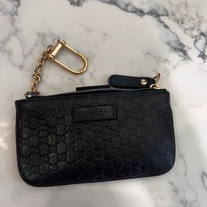 Authentic Gucci Coin Purse with gold chain